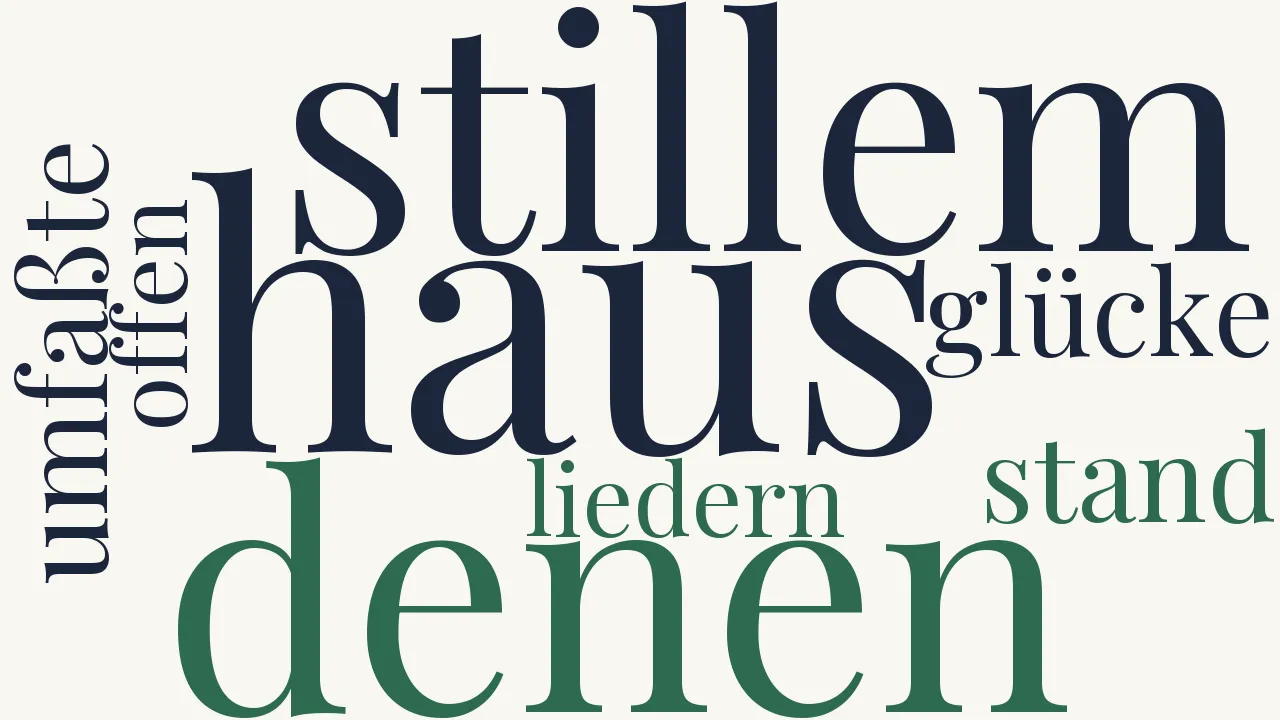 Wortwolke zu Lied und Leid