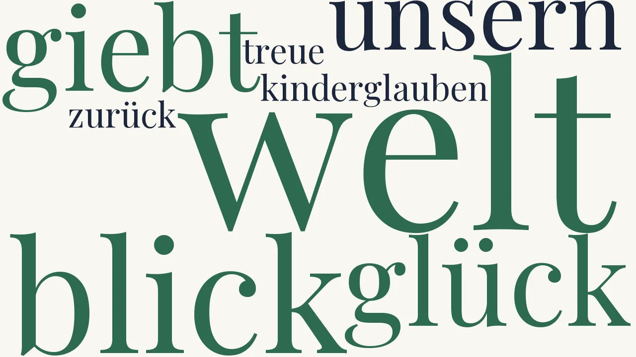 Wortwolke zu Vertrauen