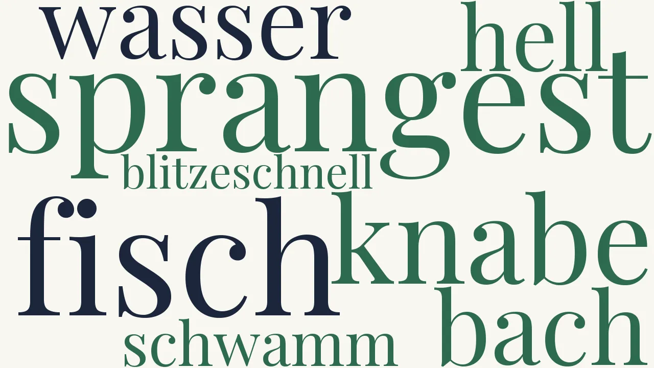 Wortwolke zu Das Lied Almas