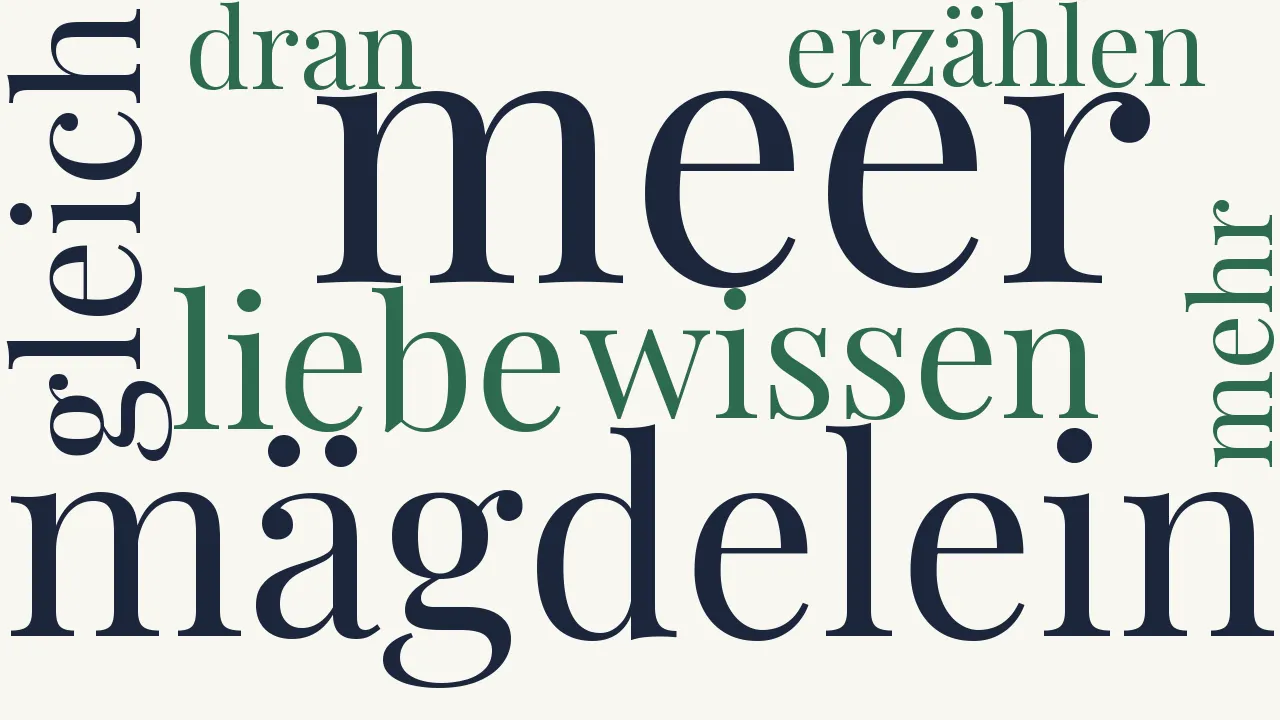 Wortwolke zu Von Liebe