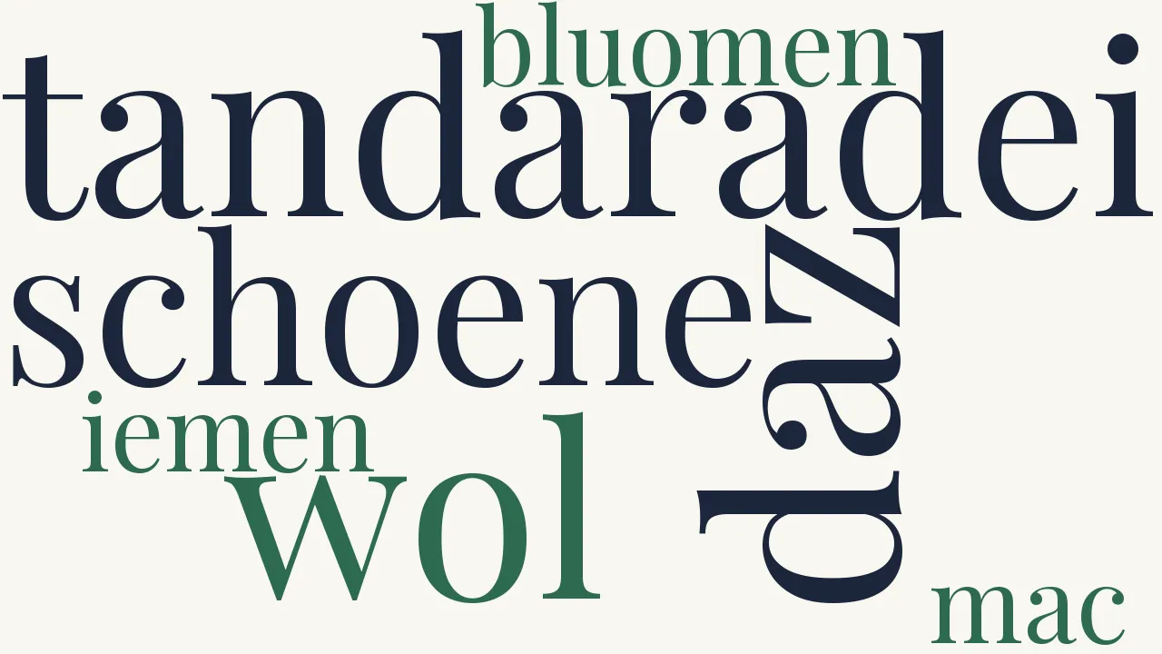 Wortwolke zu Under der linden