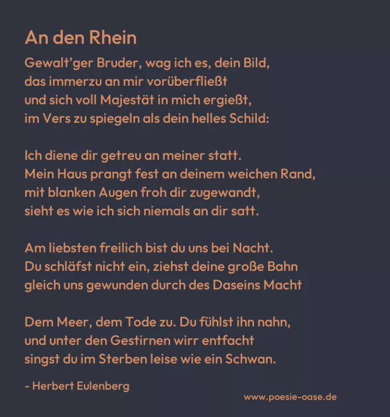 An den Rhein