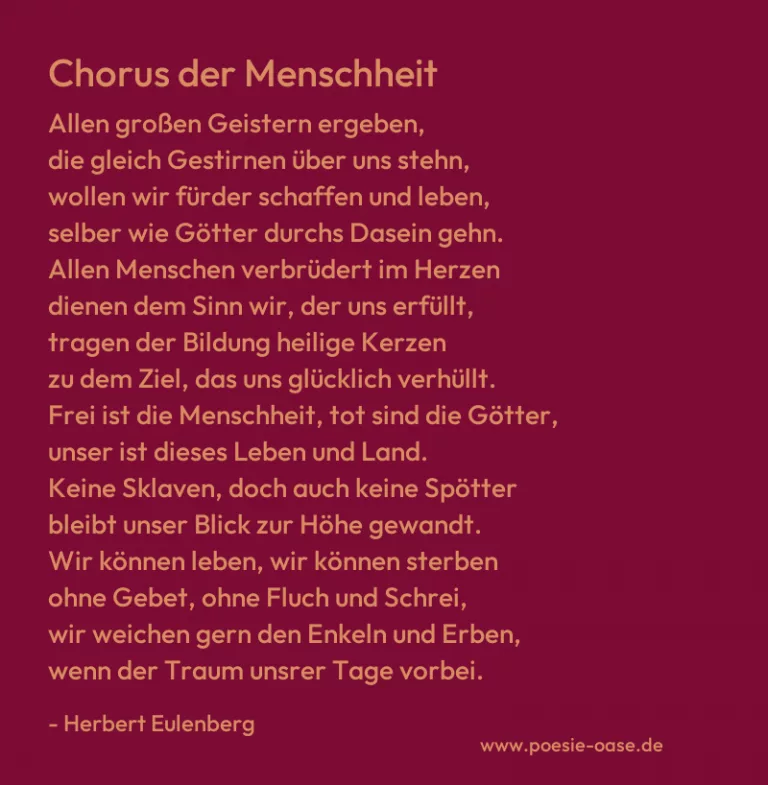 Chorus der Menschheit