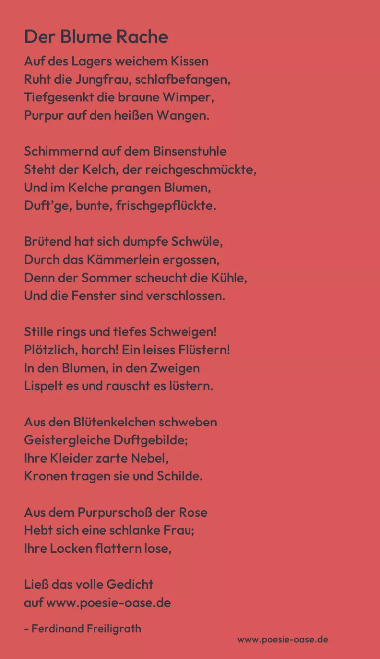 Der Blume Rache
