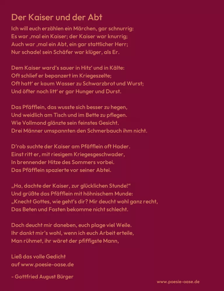 Der Kaiser und der Abt