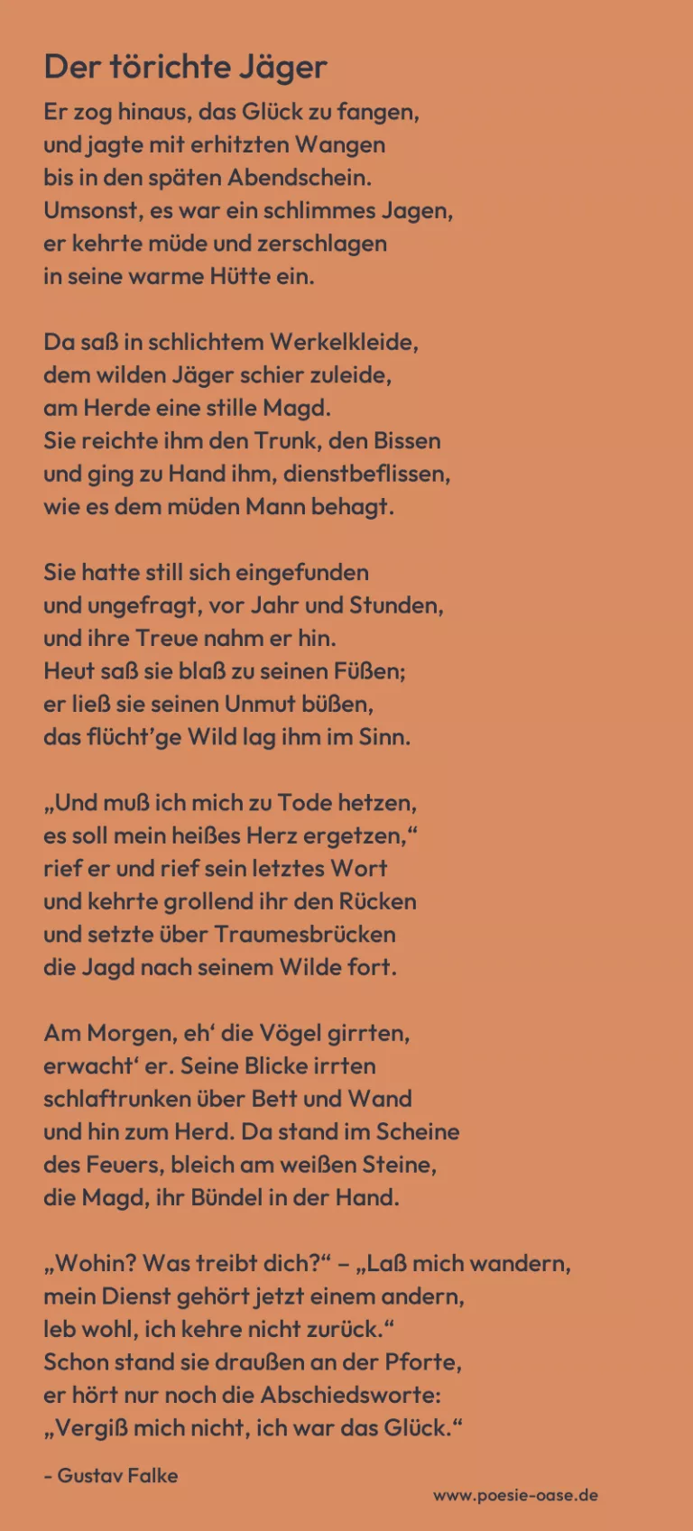 Der törichte Jäger