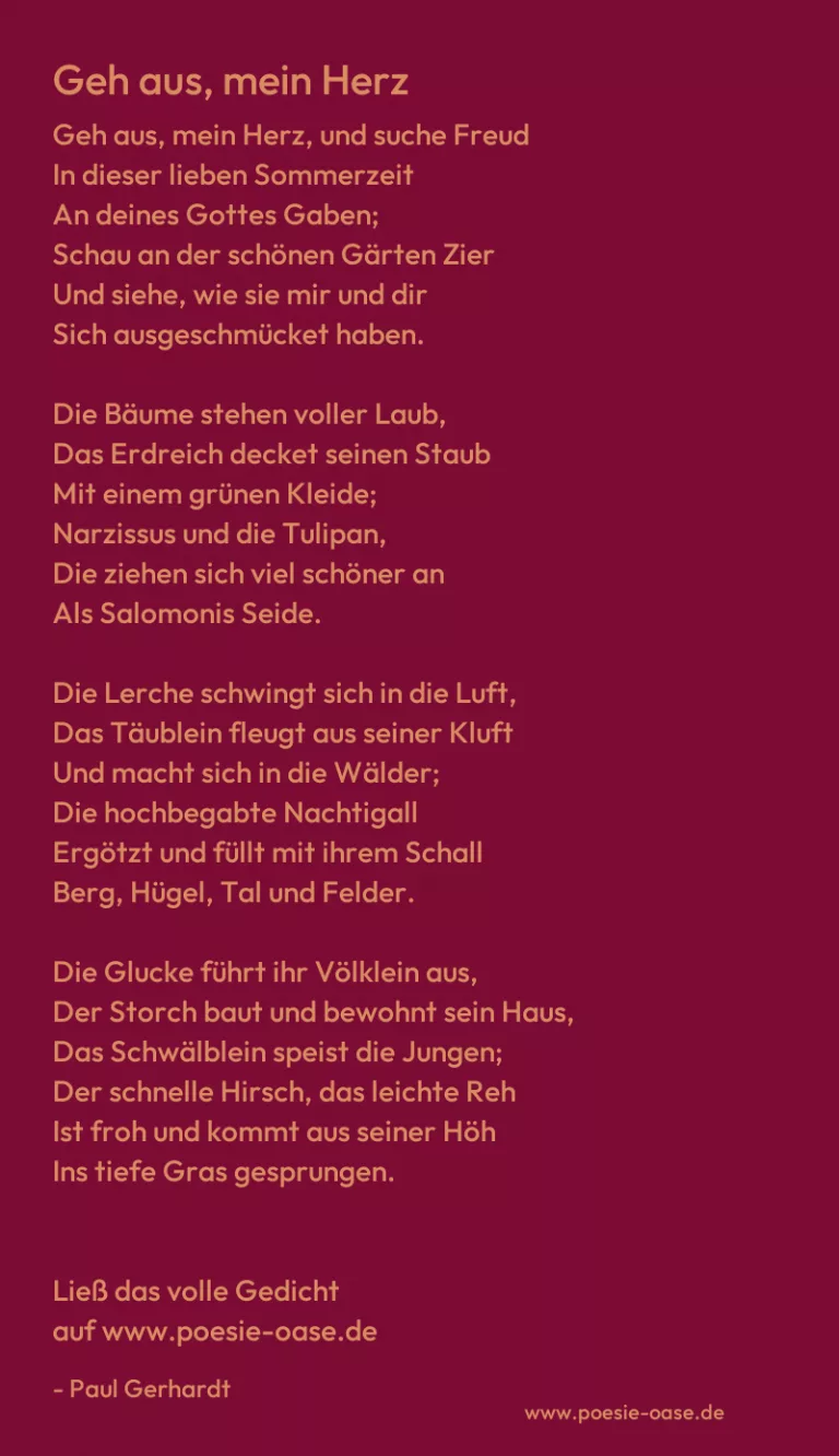 Geh aus, mein Herz