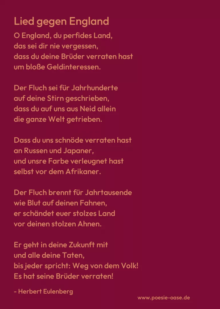 Lied gegen England