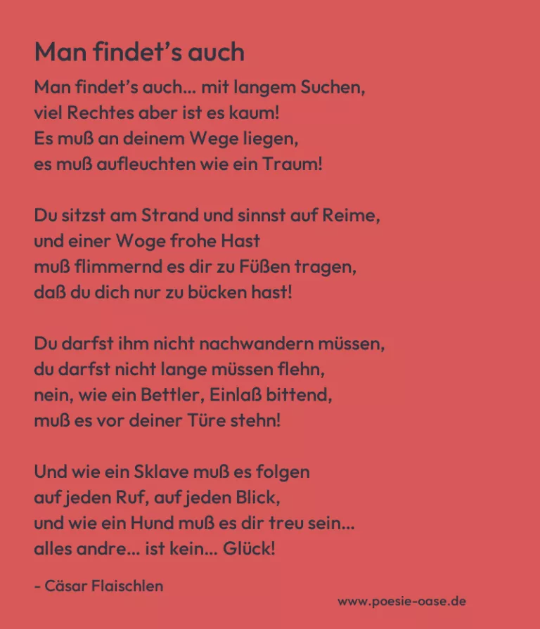 Man findet’s auch