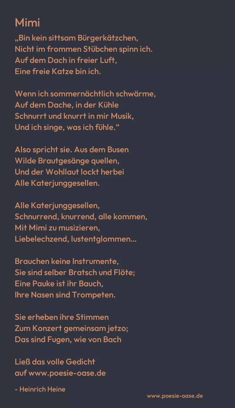 Gedicht: Mimi von Heinrich Heine