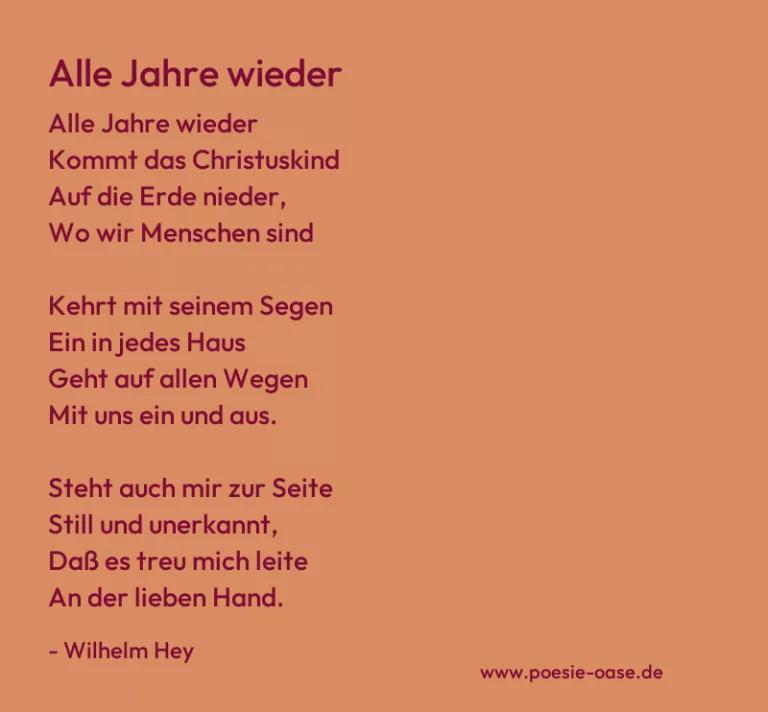 Alle Jahre wieder