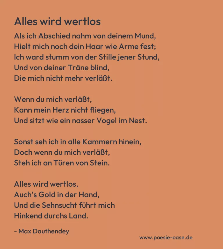 Alles wird wertlos