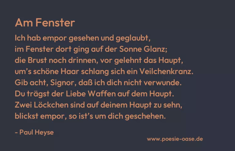 Am Fenster