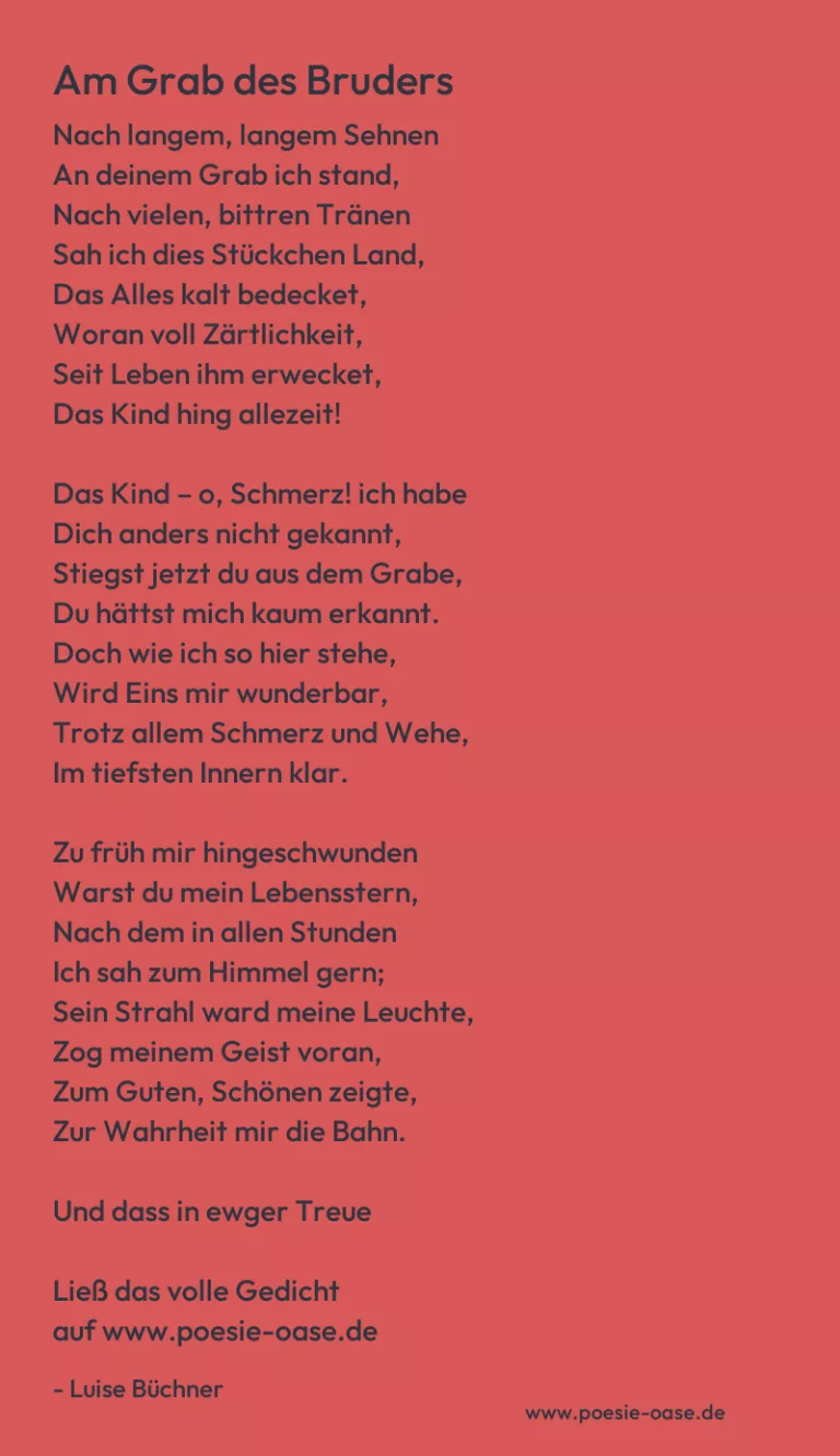 Am Grab des Bruders