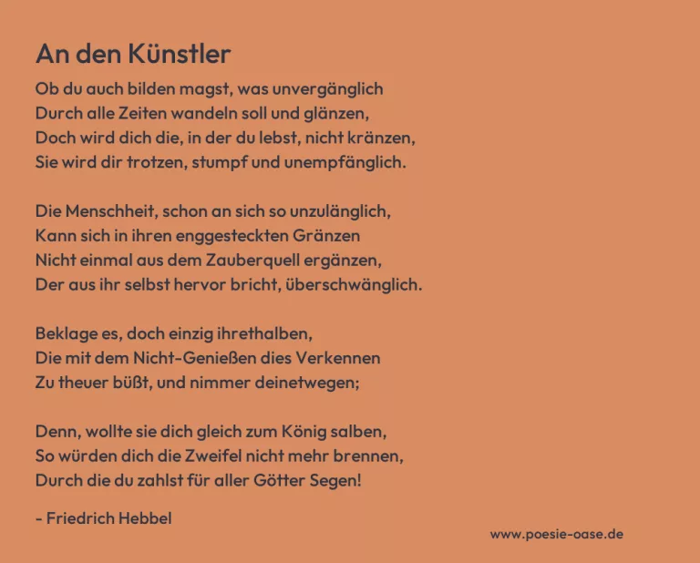 An den Künstler