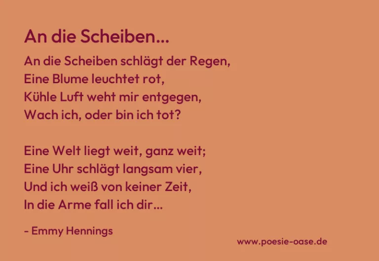 An die Scheiben…