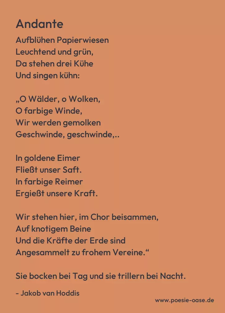 Gedicht: Andante von Jakob van Hoddis