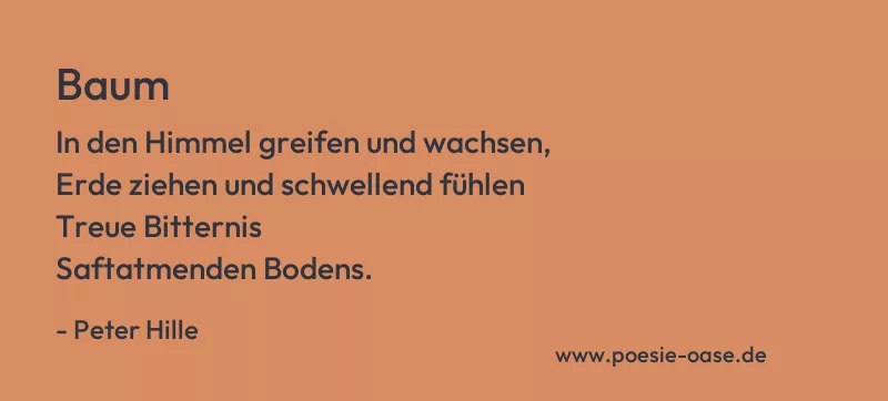 Gedicht: Baum von Peter Hille