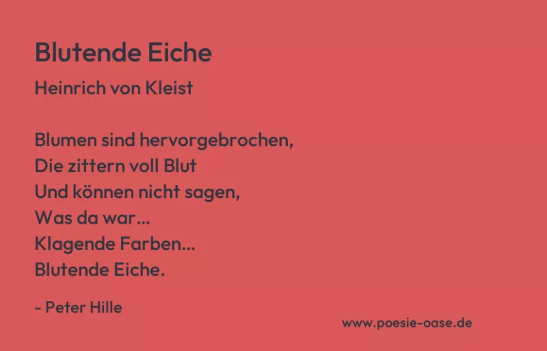 Blutende Eiche