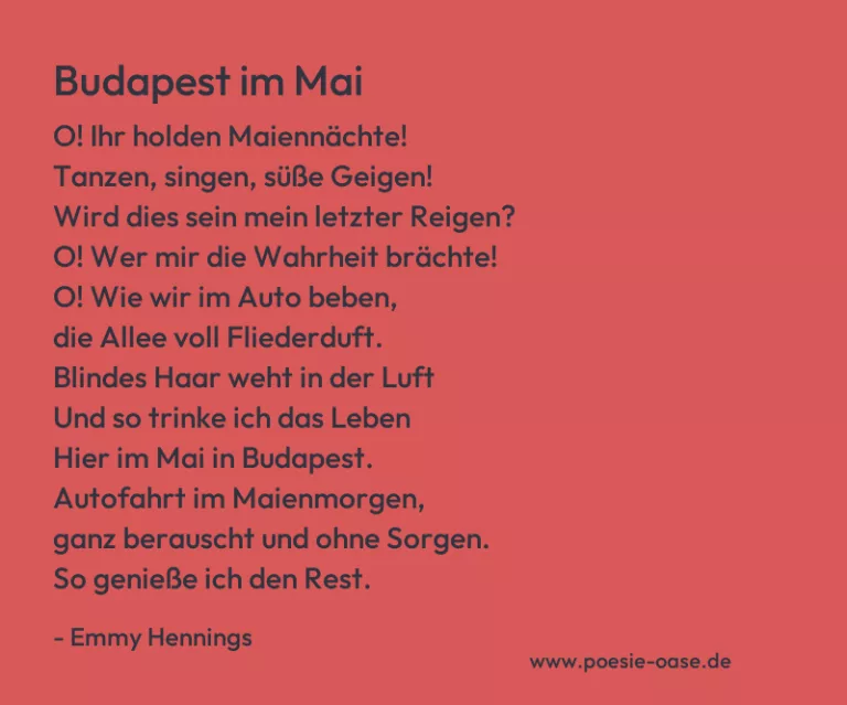 Budapest im Mai