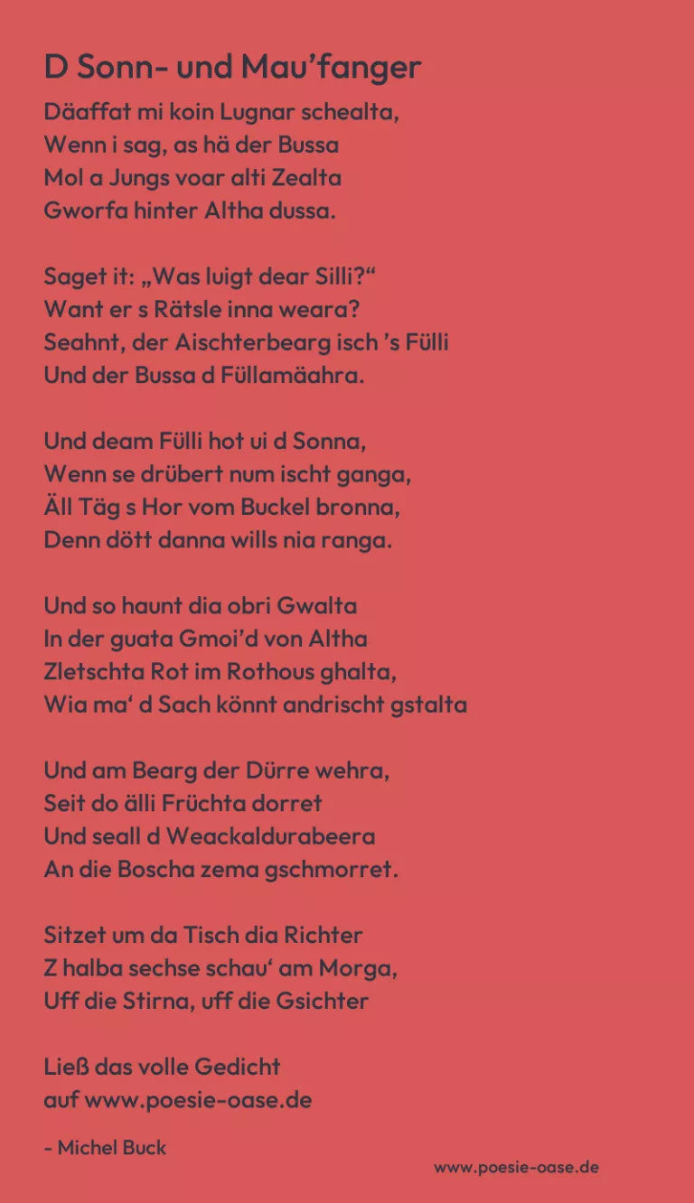 D Sonn- und Mau’fanger