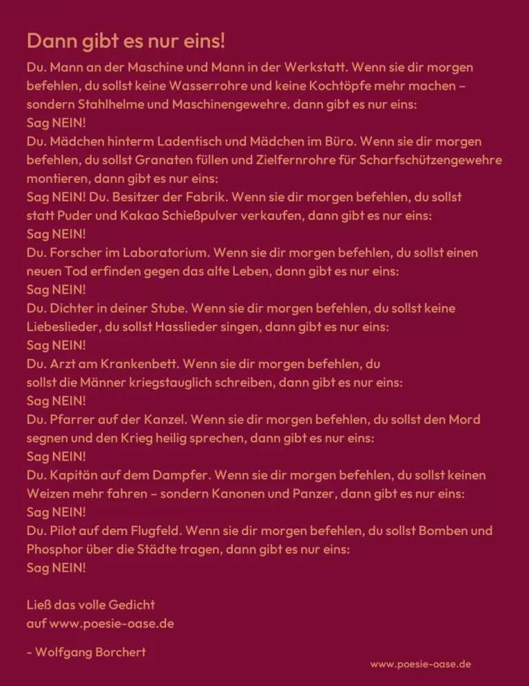 Dann gibt es nur eins!