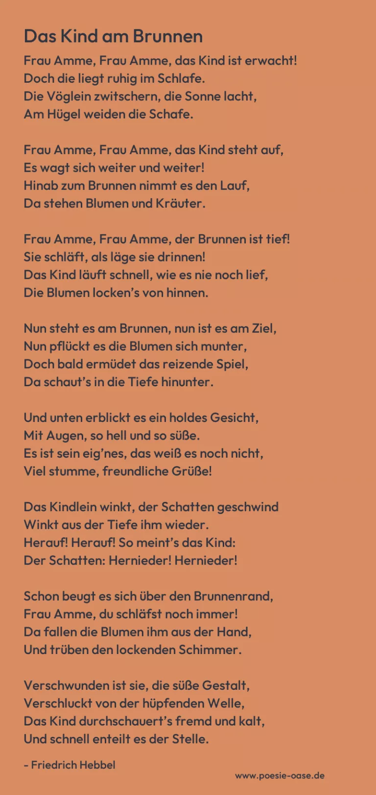 Das Kind am Brunnen