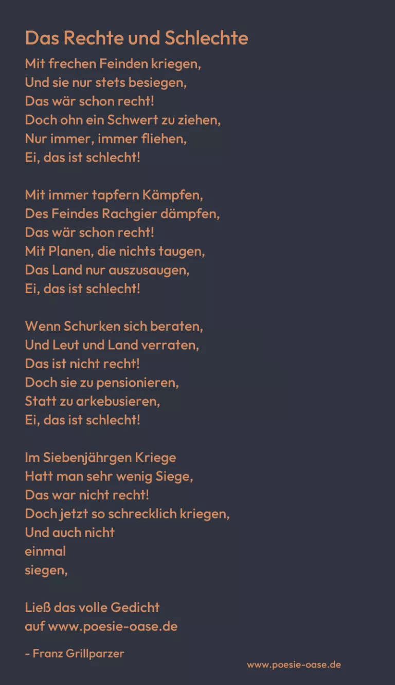 Das Rechte und Schlechte