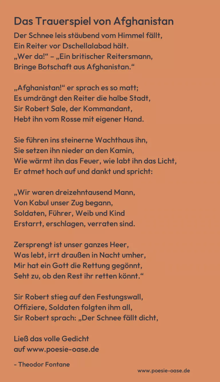 Das Trauerspiel von Afghanistan