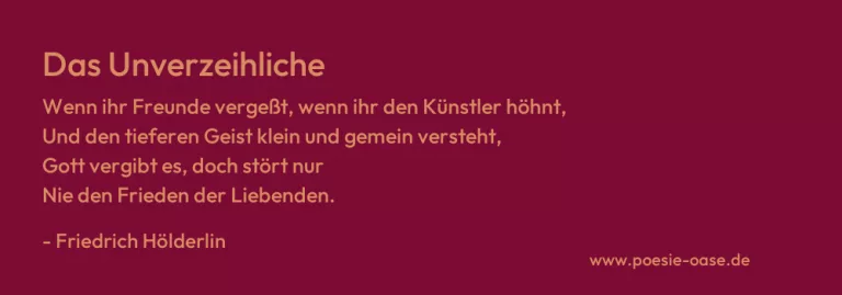 Das Unverzeihliche