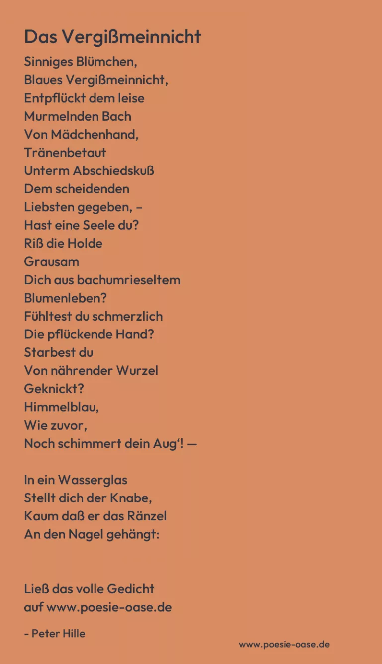 Das Vergißmeinnicht
