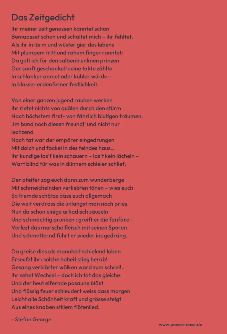 Das Zeitgedicht
