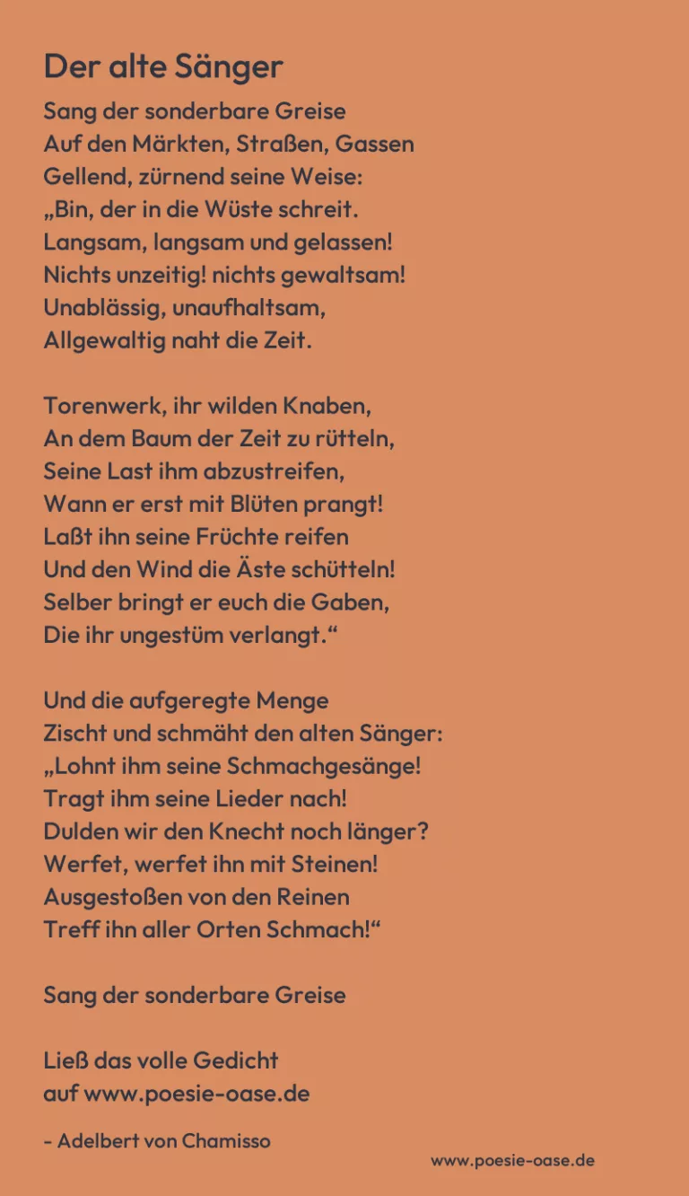Der alte Sänger