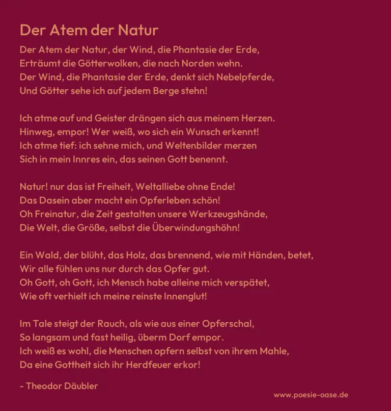 Der Atem der Natur