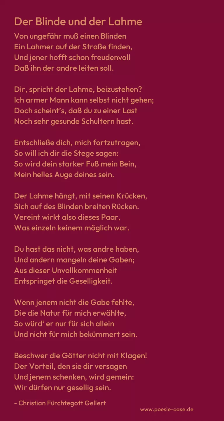 Der Blinde und der Lahme