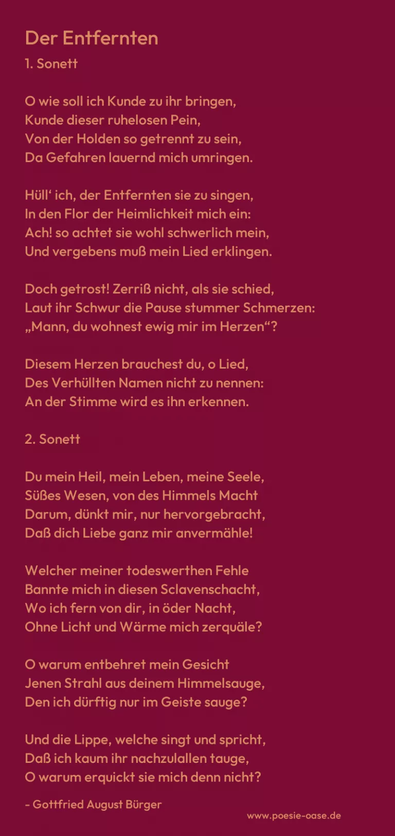 Der Entfernten
