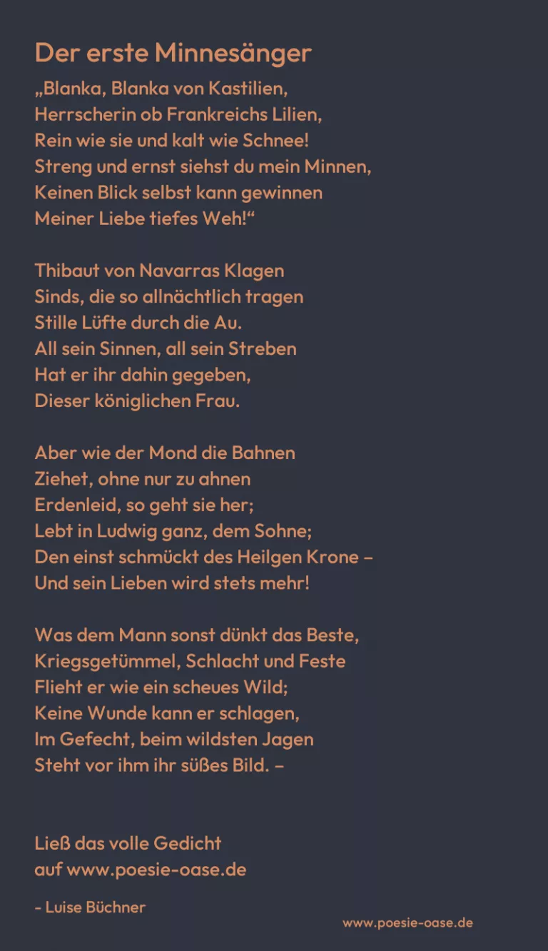 Der erste Minnesänger