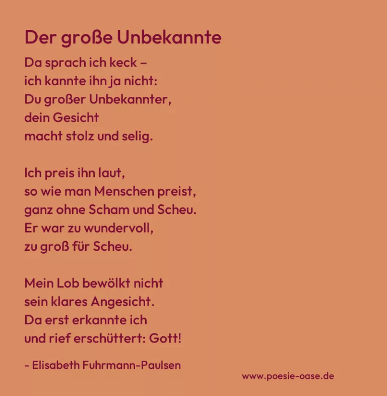 Der große Unbekannte