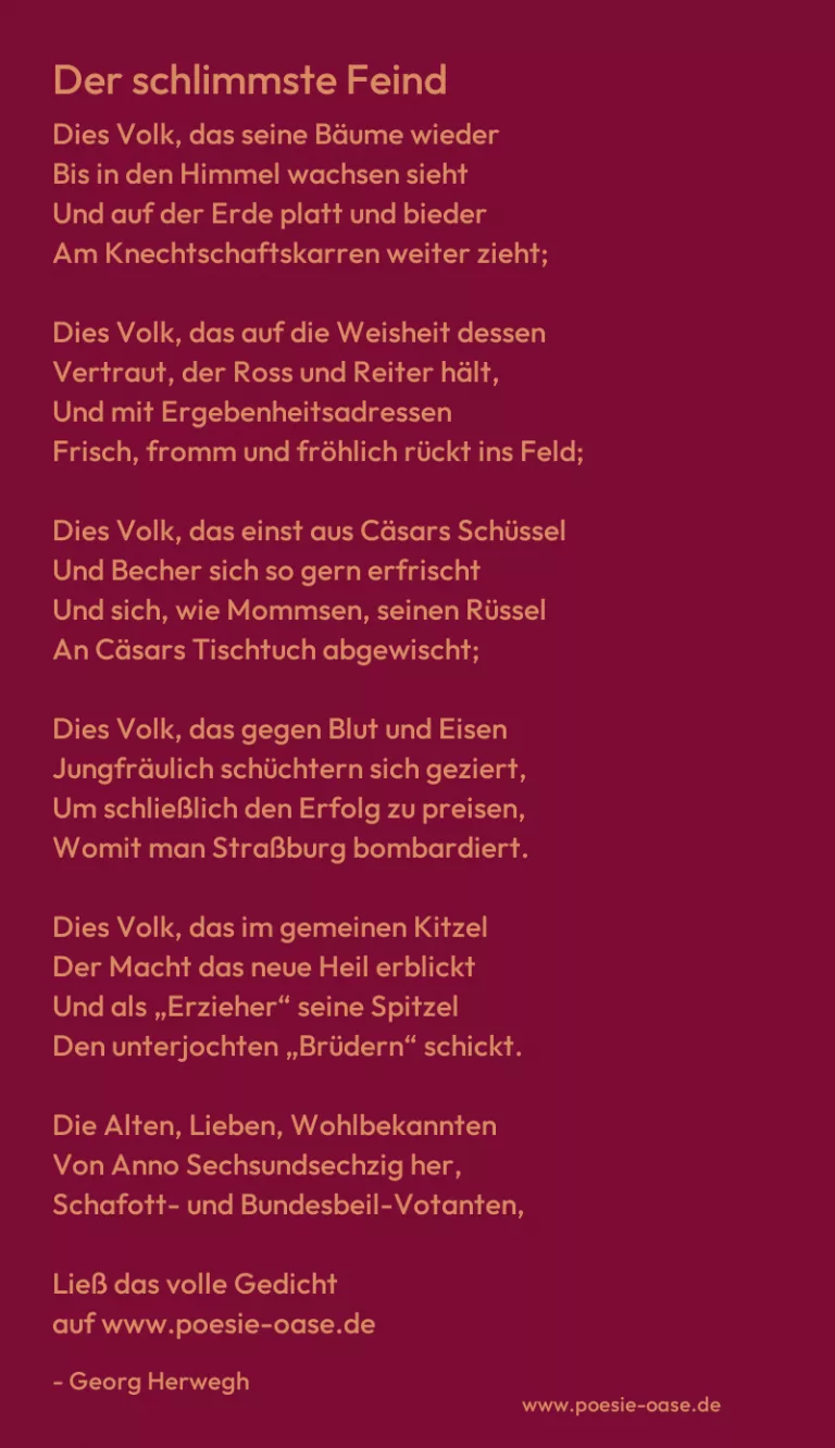 Der schlimmste Feind