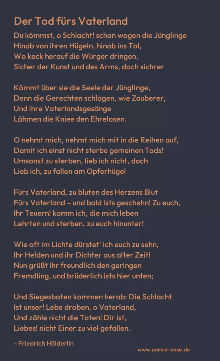 Der Tod fürs Vaterland
