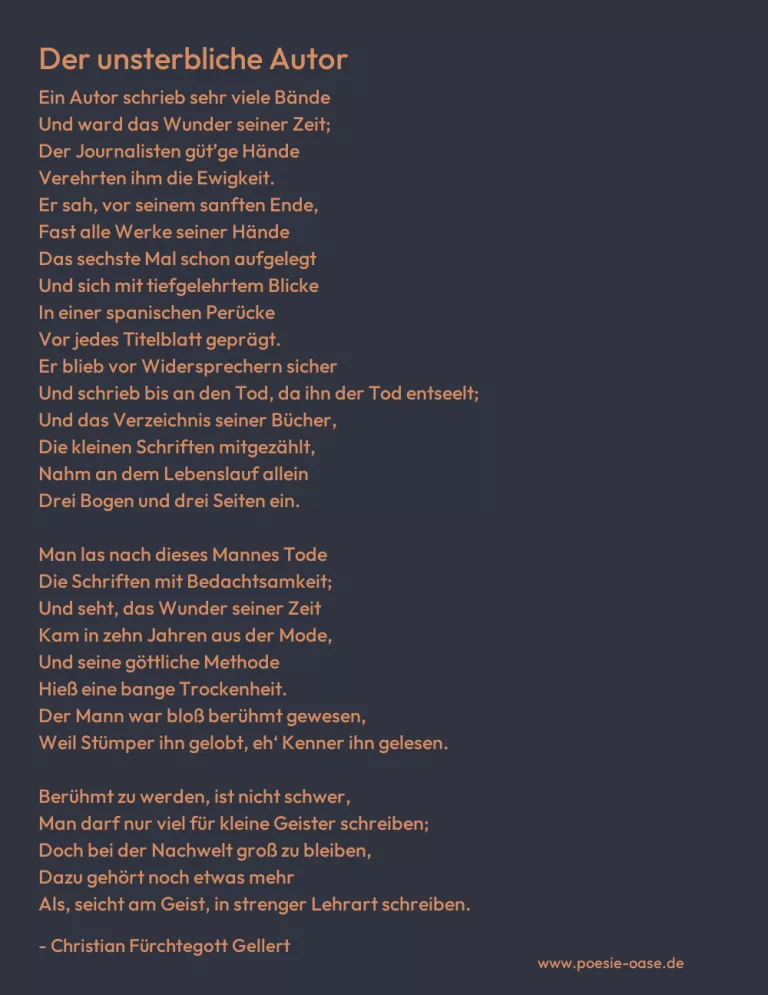 Der unsterbliche Autor