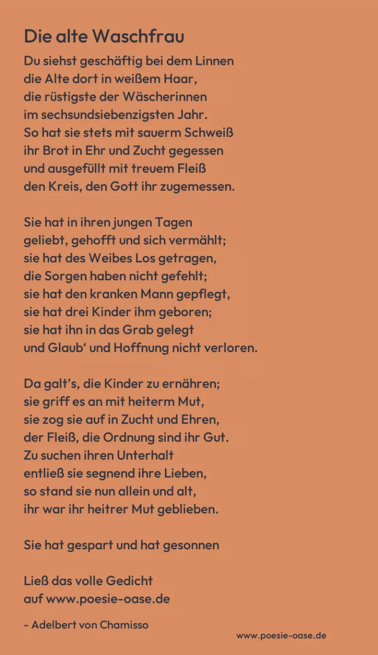 Die alte Waschfrau