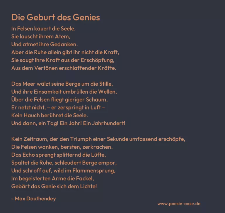 Die Geburt des Genies