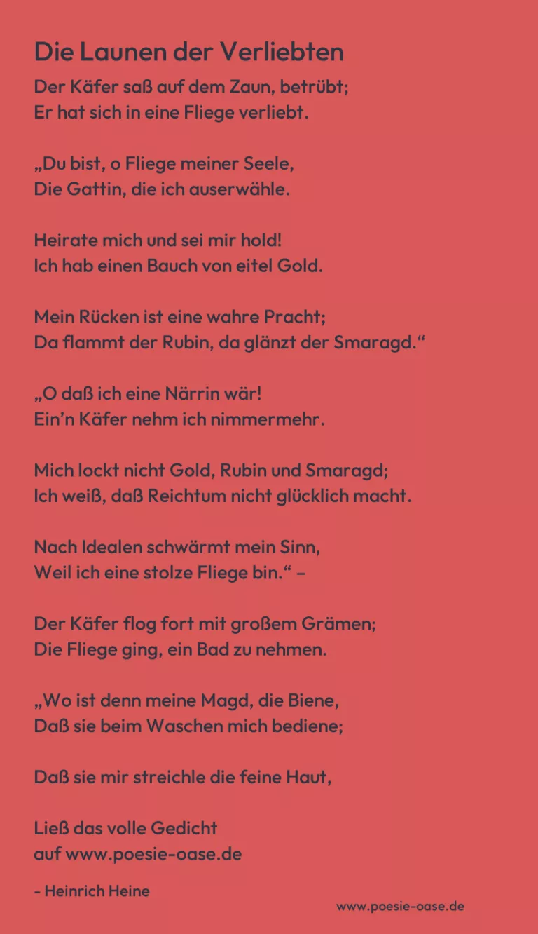 Die Launen der Verliebten