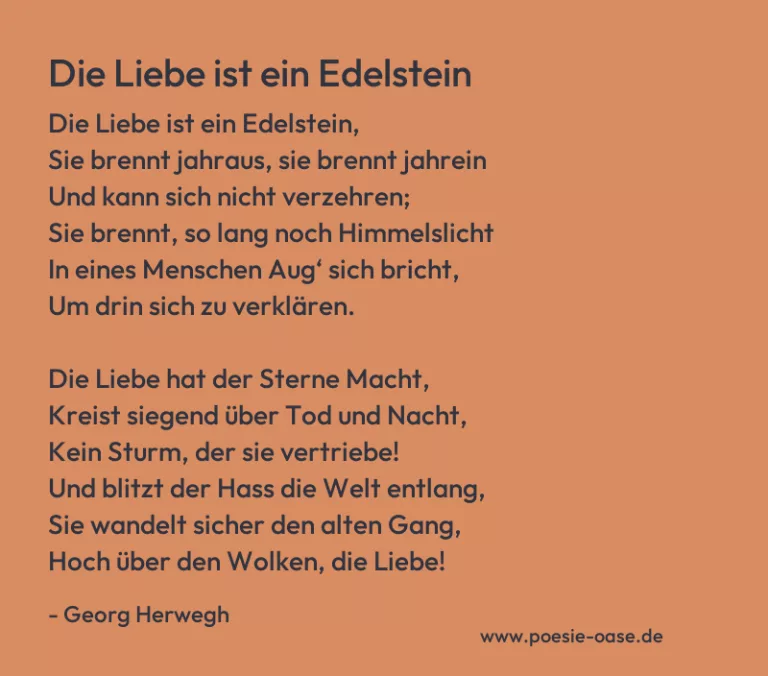 Die Liebe ist ein Edelstein