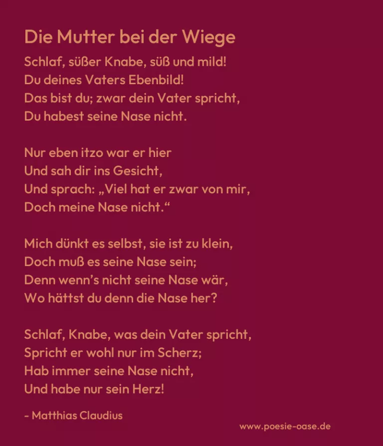 Die Mutter bei der Wiege