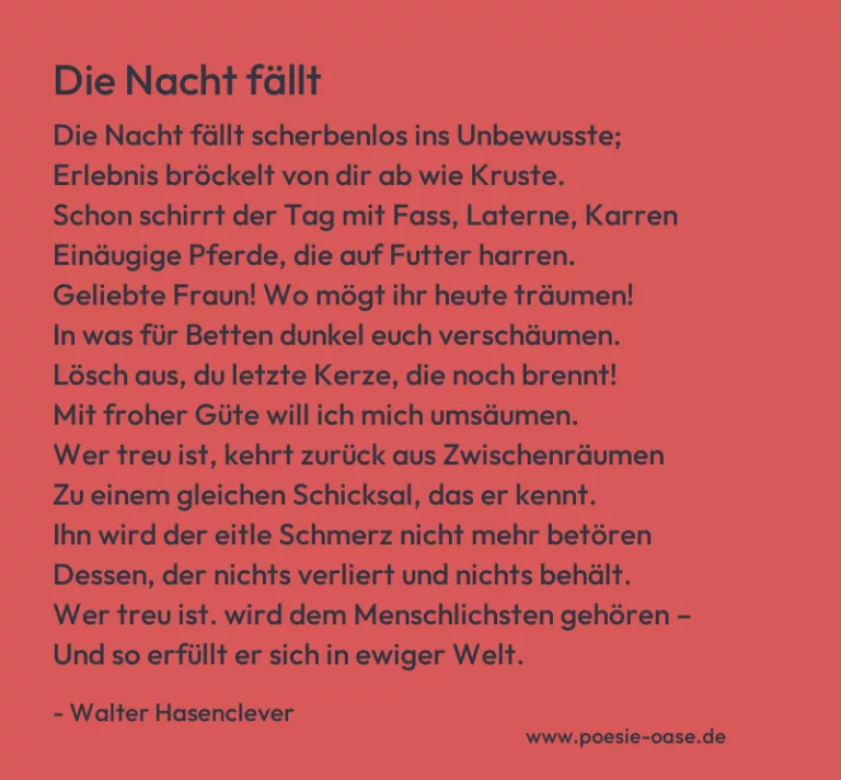 Die Nacht fällt