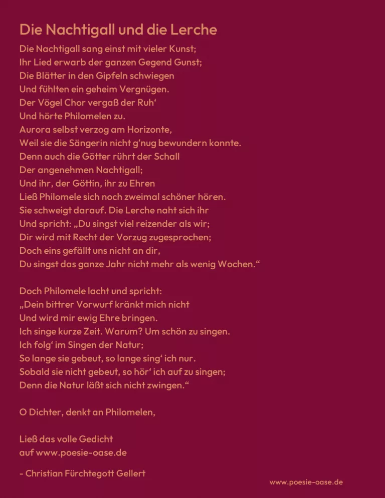 Die Nachtigall und die Lerche