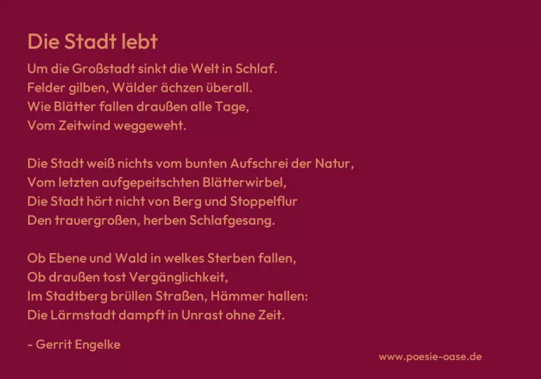 Die Stadt lebt