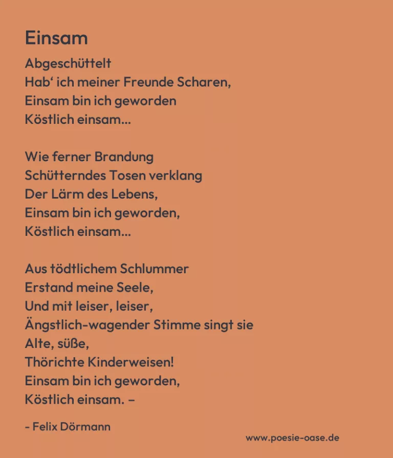 Einsam